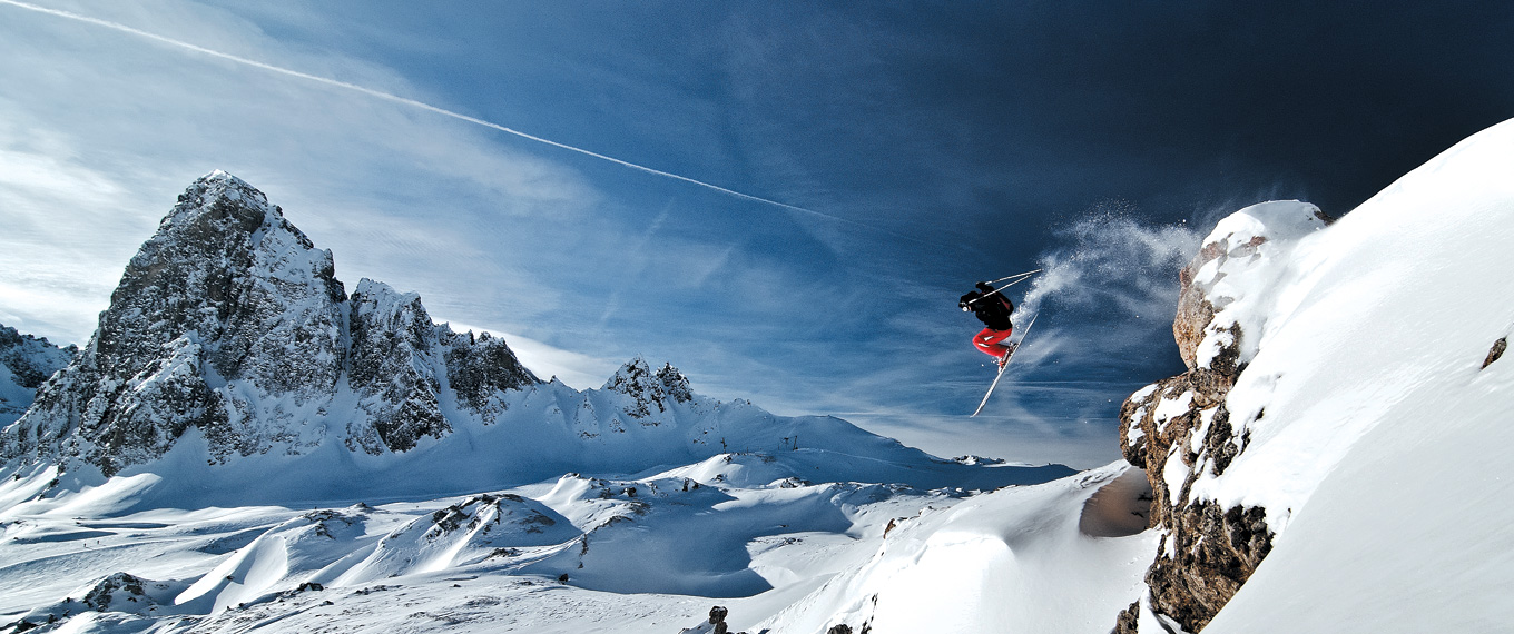 ski ride in val d'isere